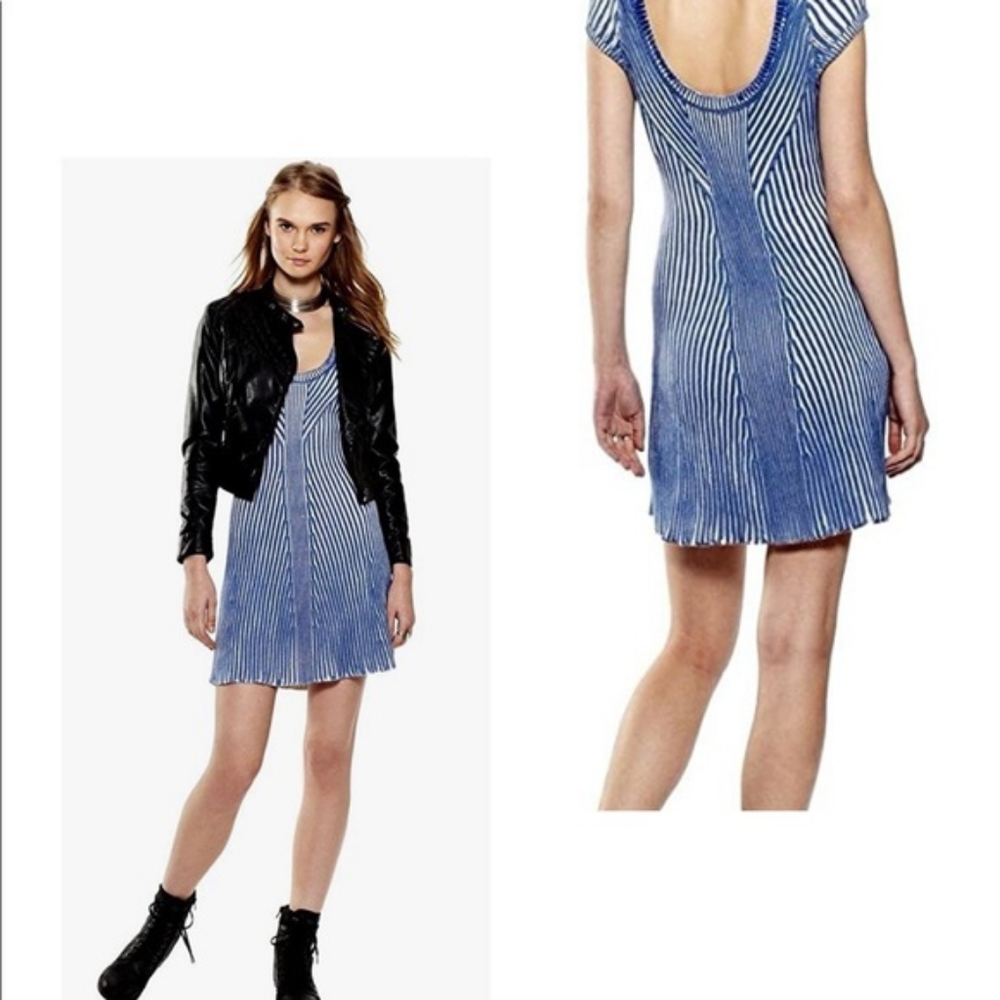 FREE PEOPLE hot off the press mini dress